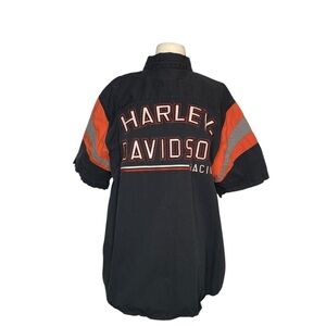 Harley-Davidson Black and Orange Racing Shirt